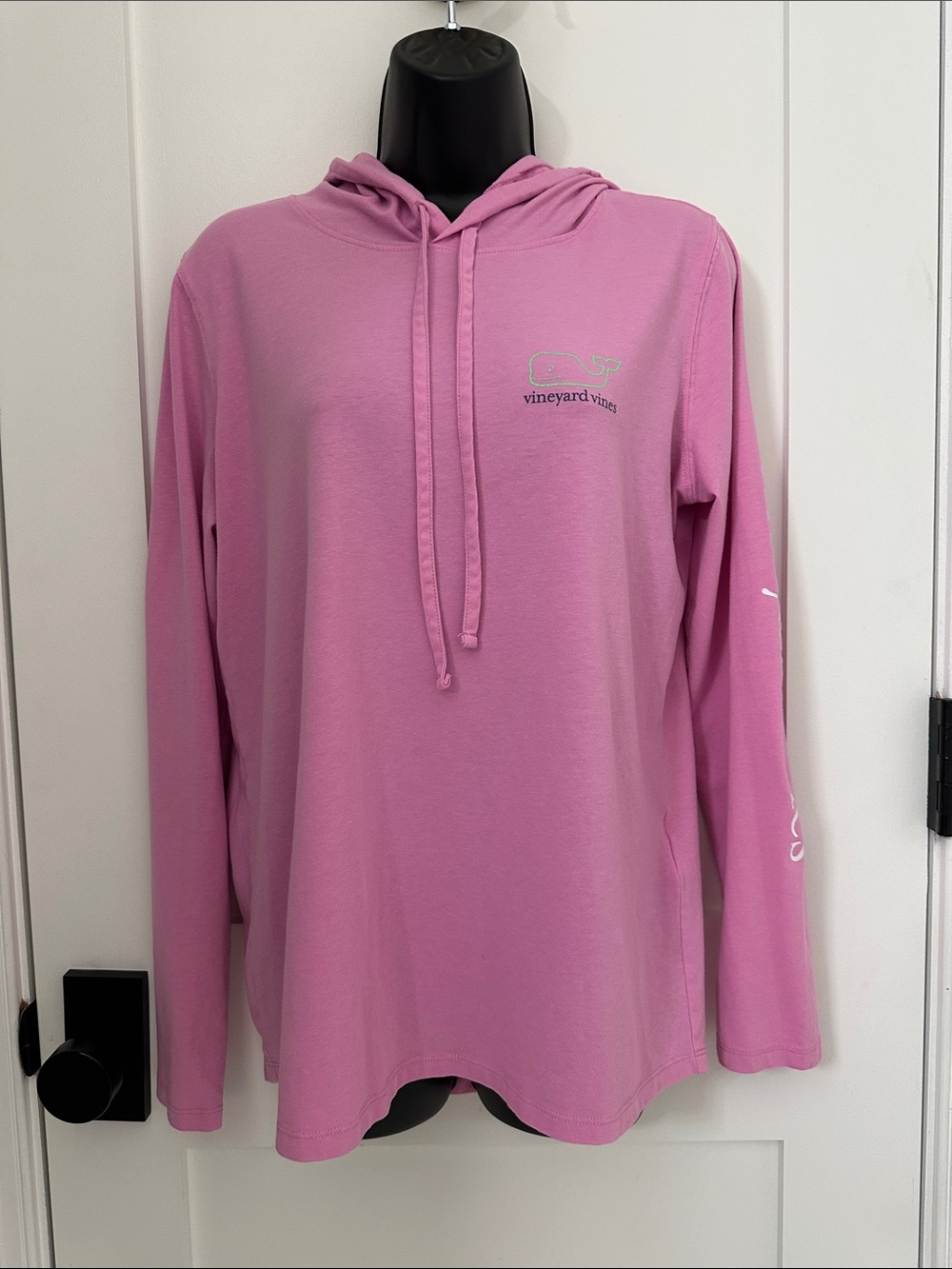 Vineyard Vines Pink Hooded Long-Sleeve Tee